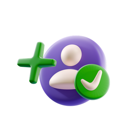 Account created  3D Icon