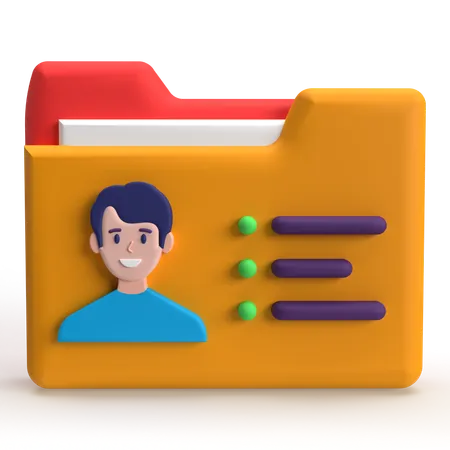 Account Folder  3D Icon