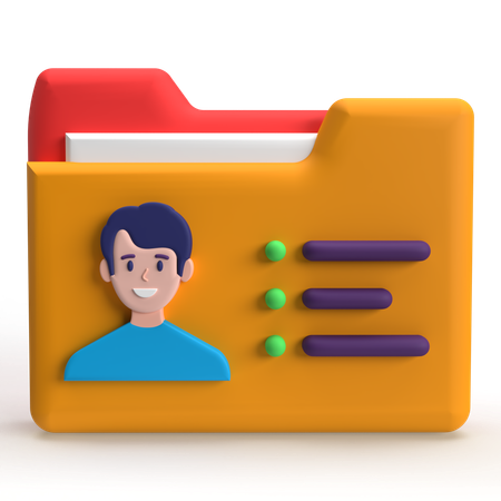 Account Folder  3D Icon