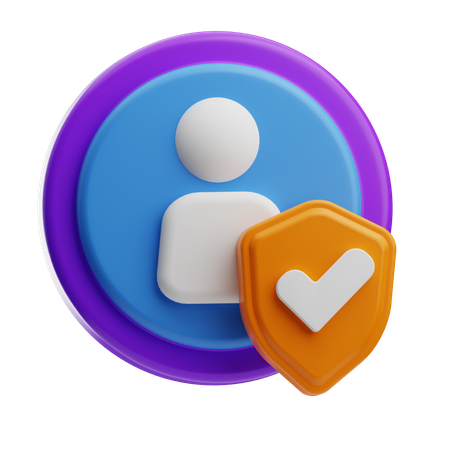 Account Internet Security  3D Icon