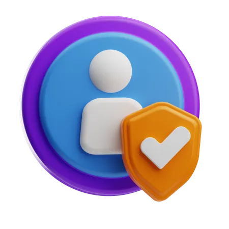 Account Internet Security  3D Icon