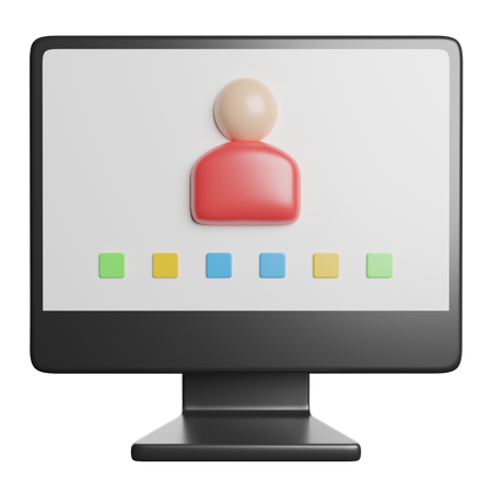 Account Login  3D Icon