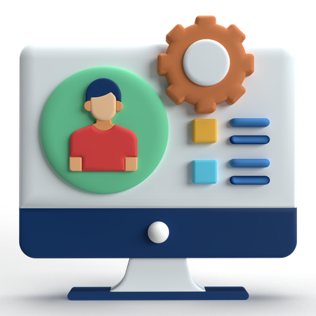 Account Management  3D Icon