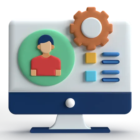 Account Management  3D Icon