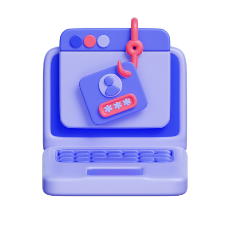Account Phishing  3D Icon