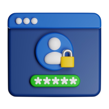 Account Pin  3D Icon