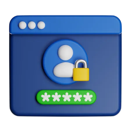 Account Pin  3D Icon