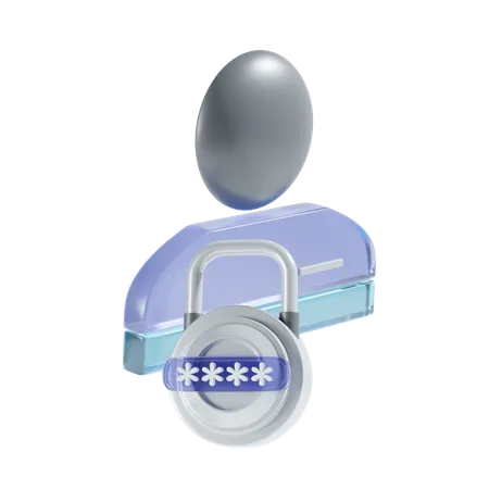Security Privacy 3 D Icon Illustration 3D Icon