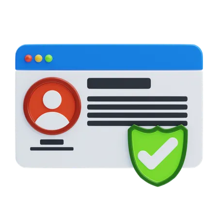 Account Protection  3D Icon