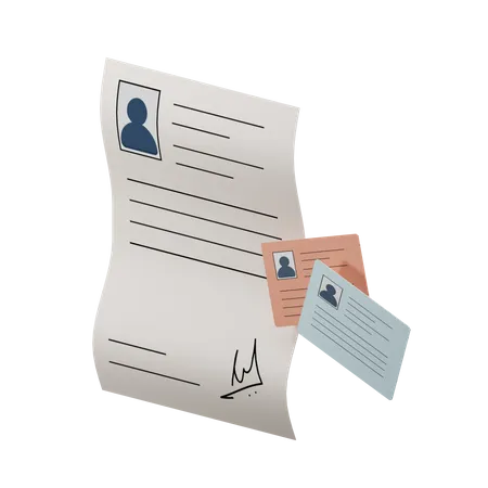 Account Registration Form  3D Illustration