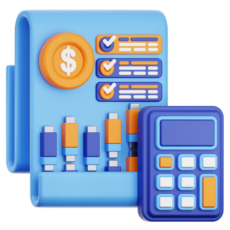 Account Statement  3D Icon