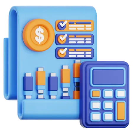 Account Statement  3D Icon
