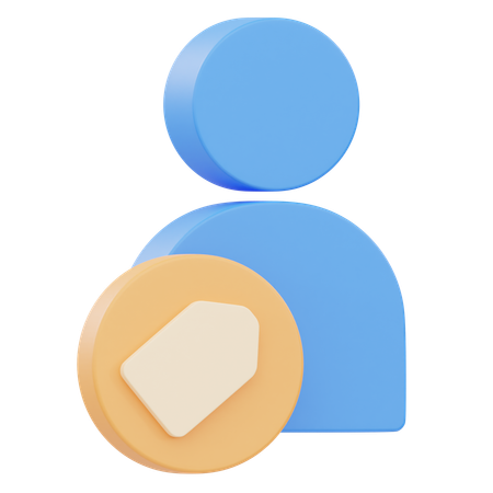 Account Tag  3D Icon