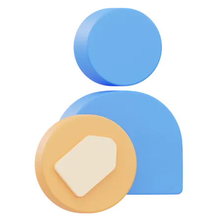 Account Tag  3D Icon