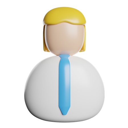 会計士  3D Icon