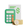 3d accountant logo