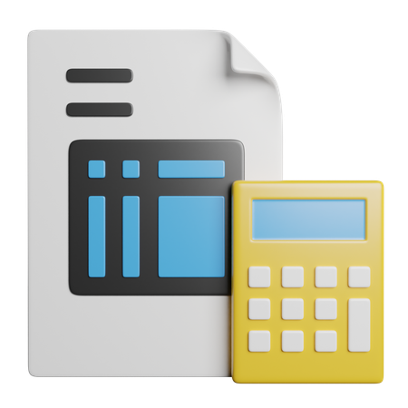 Accounting  3D Icon