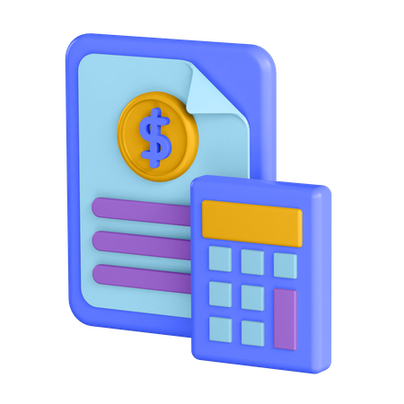 Accounting  3D Illustration