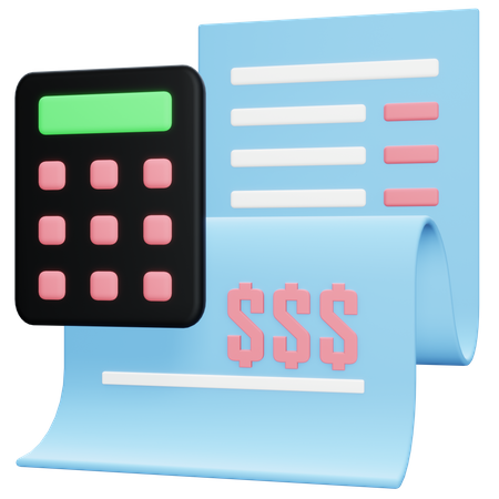 Accounting  3D Illustration