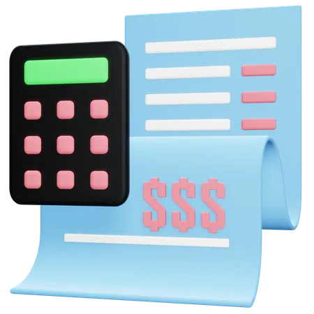 Accounting  3D Illustration