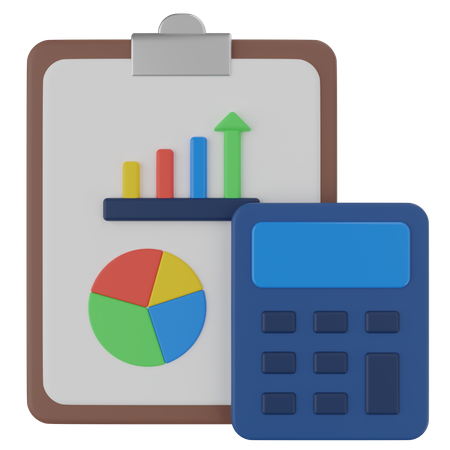 Accounting Analysis 3D Icon
