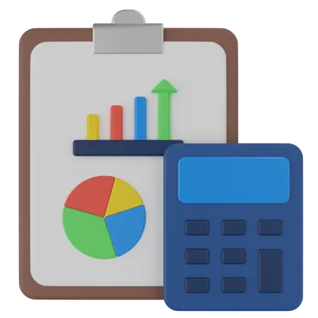 Accounting Analysis 3D Icon