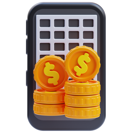 Accounting app  3D Icon