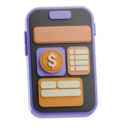 Accounting app  3D Icon