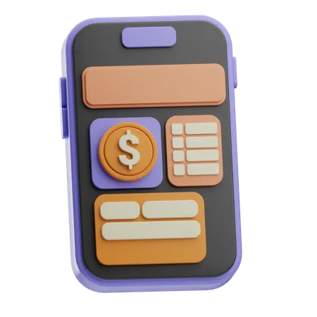 Accounting app  3D Icon