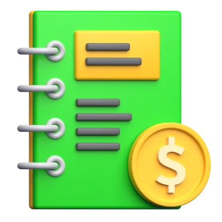 Accounting book  3D Icon