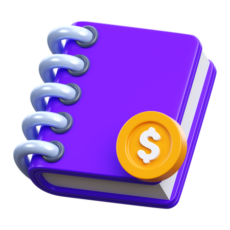 Accounting Book  3D Icon
