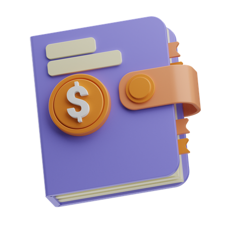 Accounting Book  3D Icon