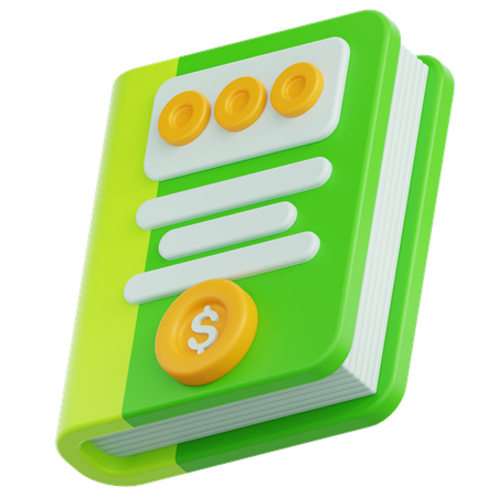 Accounting Book  3D Icon