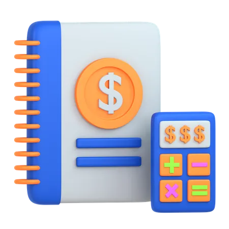 Accounting Book  3D Icon