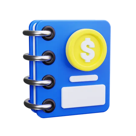 Accounting Book  3D Icon