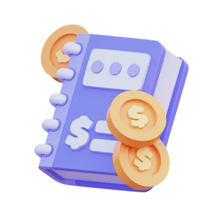 Accounting Book  3D Icon