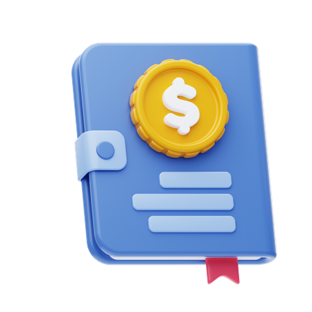 Accounting Book  3D Icon