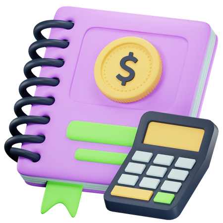 Accounting Book  3D Icon