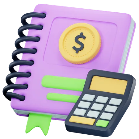 Accounting Book  3D Icon