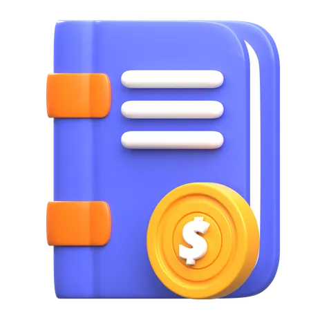 Accounting Book  3D Icon