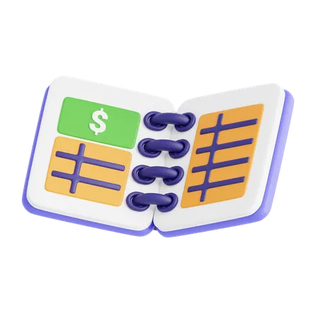 Accounting Book  3D Icon