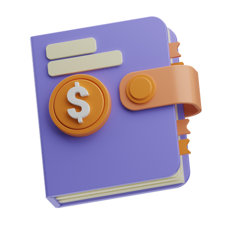 Accounting Book  3D Icon