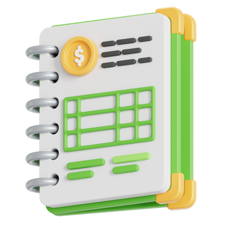 Accounting book  3D Icon