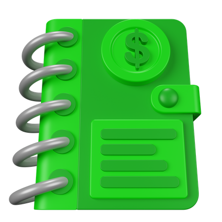Accounting Book  3D Icon