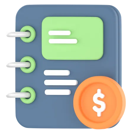 Accounting book  3D Icon