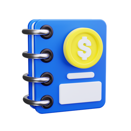Accounting Book 3D Icon
