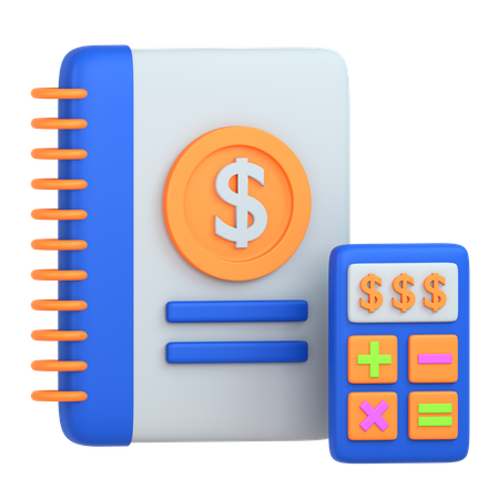 Accounting Book  3D Icon