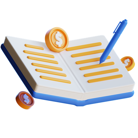 Accounting Book  3D Icon