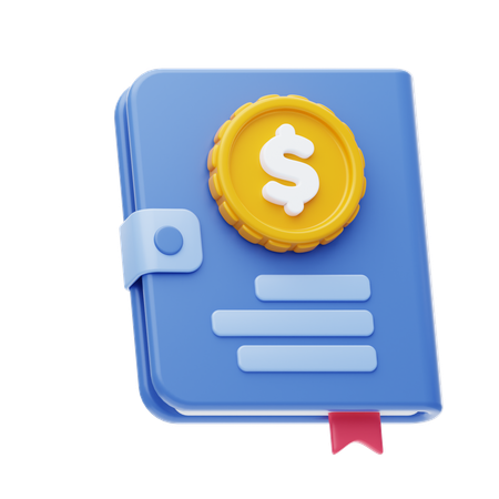 Accounting Book  3D Icon