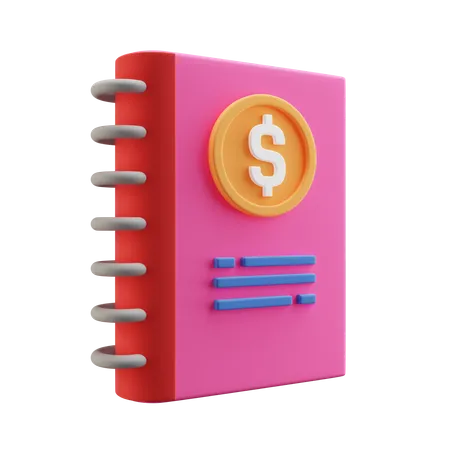 Accounting Book  3D Illustration